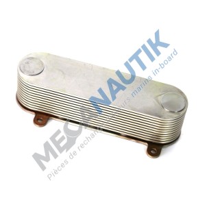 Cooler core, oil exchanger