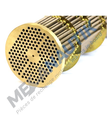 Cooler core, water exchanger