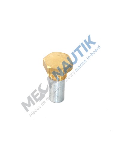Zinc anode with plug M18 IVECO  8105277 & 8093597 & 4917793 & 8093596
