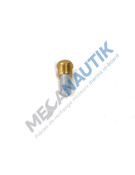 Anodo de zinc completo con tapon 3/8" NPT Inversor/Reductora Cummins