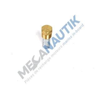 Zinc anode with plug 3/8"NPT Cummins 2