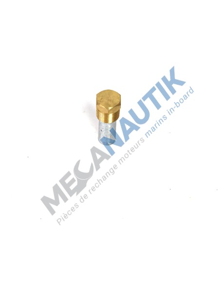 Anodo de zinc completo con tapon 3/8" NPT Inversor/Reductora Cummins