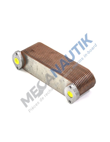 Cooler core, oil exchanger