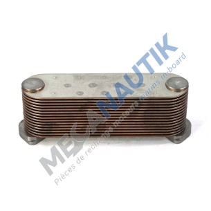 Cooler core, oil exchanger