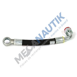 Water flexible hose, turbocharger support