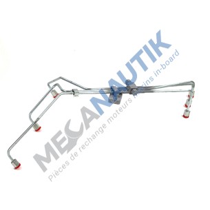 Shielded injection pipe set