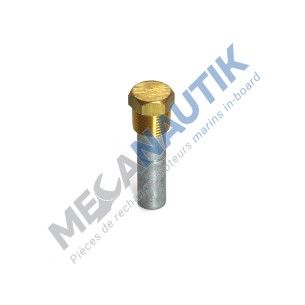 Anodo de zinc completo con tapon 1/2" Yanmar