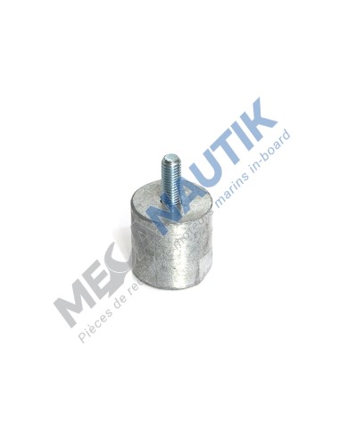 Anode de zinc sans bouchon M10 Yanmar  27200-400400 & 27200400400