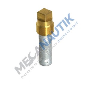 Anode de zinc avec bouchon 5/8" Detroit Diesel