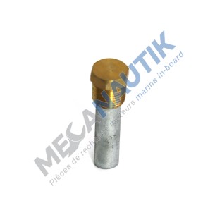 Zinc anode with plug 1/2" ONAN